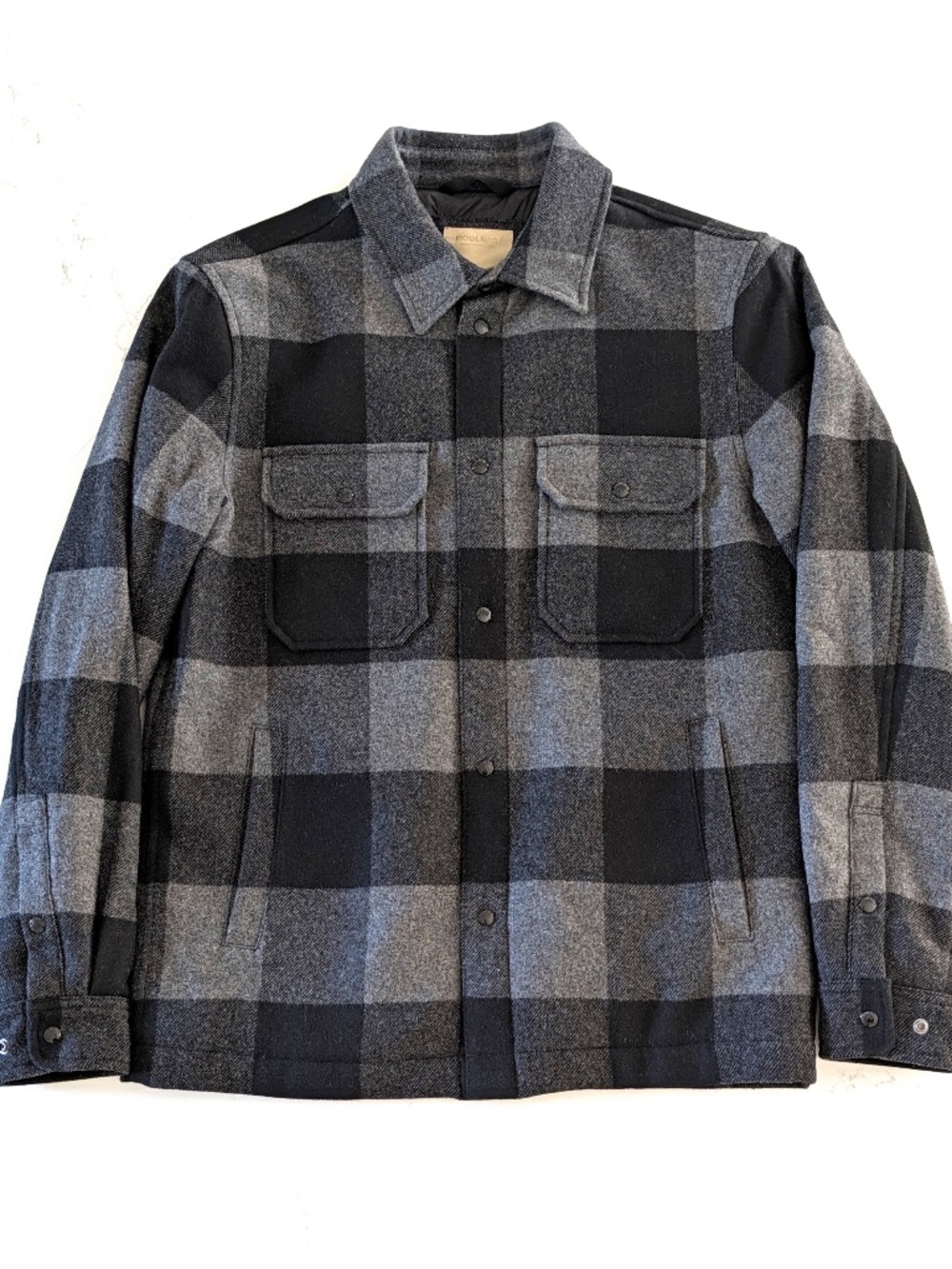 Woolrich Alaskan Down Insulated Shacket Medium | Italian Melton Wool Buffalo